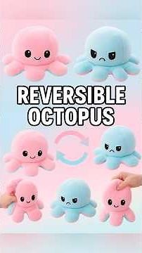 Reversible Octopus Toy 🐙 | Mood Flip in 1 Second!One Toy, Two Moods! Reversible Octopus Review 🩷💙