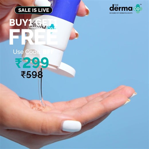 21K views | Buy 1 Get 1 FREE is officially on at The Derma Co! Start shopping now to build your perfect skincare routine without breaking the bank Use Code: BFF | The Derma Co. | Facebook