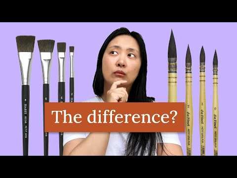 The Ultimate Guide on Using Flathead Brush in Watercolor | Quill vs. Flathead Comparison