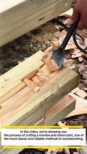 ‎Hand-Cut Mortise and Tenon – Traditional Wood Joinery Technique