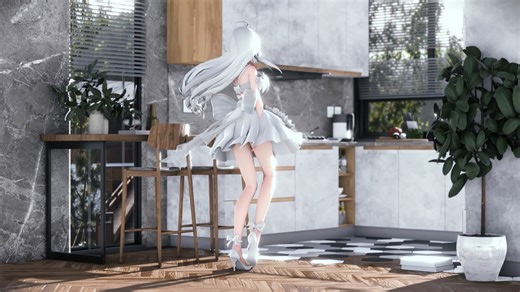 【MMD▷模型配布】轻语恋期 [Haku]