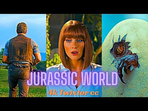 Jurassic World 4K Twixtor CC Scene Pack | Epic Dinosaur Cinematic Clips for Editing (4K Enhanced)