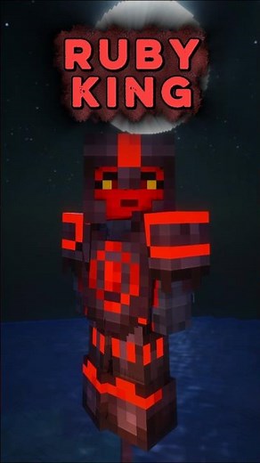 Minecraft: RUBY KING Armor Trim #minecraft #shorts