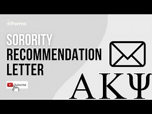 How to Write a Sorority Recommendation Letter
