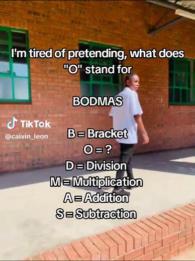 Understanding BODMAS Rules: What Does 'O' Stand For?
