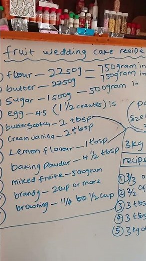 Fruit wedding cake recipe for 3step #cake #cakerecipe