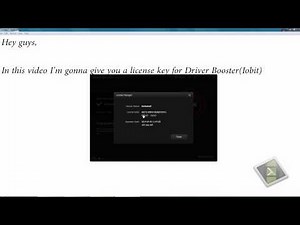 Free License Key for Iobit Driver Booster v1 0!