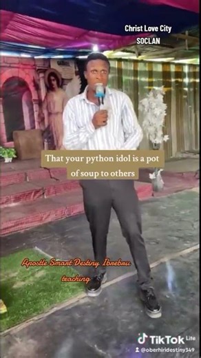 That python idol you serve is a pot of soup......