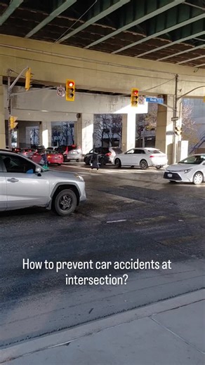 Perry on Instagram: "How to prevent car accidents at intersection? Don't drive through red light, never block road or bicycle lane, Stop yield behind crosswalk lines until pedestrian clear completely, never drive impaired, never talk on the phone while driving, stop for signs or signals and obey the rules. #safetyfirst #safety #drivesafe #roadtrip #fyp"