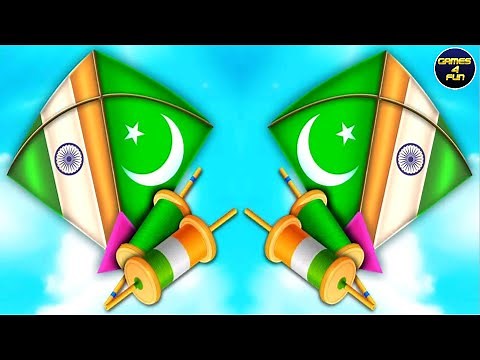 India vs Pakistan Kite Flying - Patang wala game (Navratri Special)