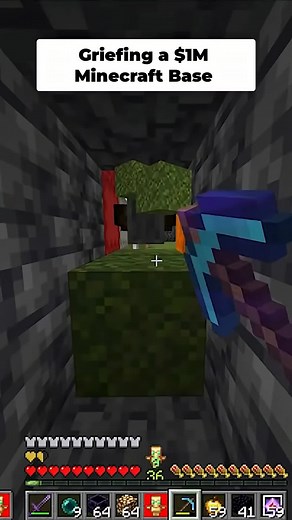 Griefing Epic Base with 62 Skeleton Spawners in Minecraft