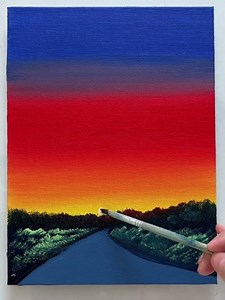 Easy Landscape Painting #howtopaint #painting #acrylicpainting #paintingtutorial #landscapepainting