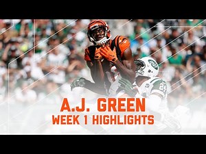 A.J. Green Highlights | Bengals vs. Jets | NFL Week 1 Player Highlights