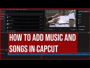 How to Add Music and Songs in CAPCUT PC DESKTOP for YouTube | Tutorial for Beginners | LESSON 11