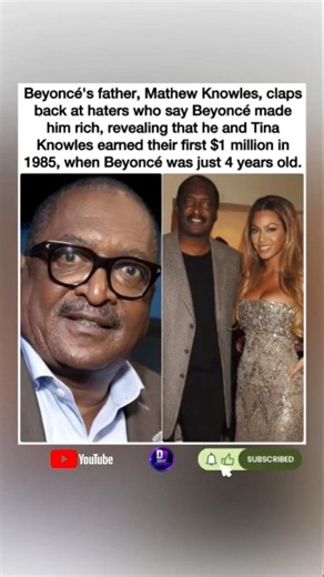 💵 Mathew Knowles says he was already a millionaire before Beyoncé… #shorts #news
