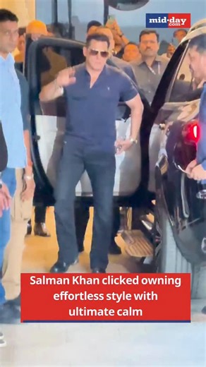 mid-day on Instagram: "Salman Khan clicked in a calm and confident mood. Effortless style and understated swagger made the moment stand out.💥"