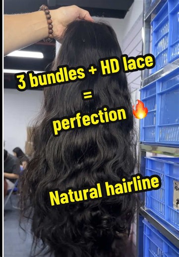 Top Raw Customized Wig with HD Film Lace