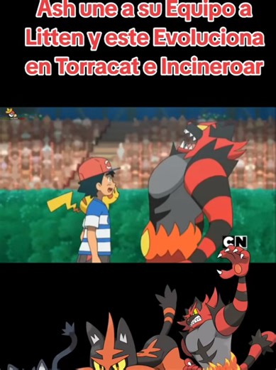 Ash Atrapa a Litten y Evoluciona a Torracat