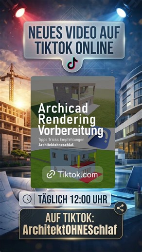 Archicad Tipps und Tricks auf TikTok ArchitektOHNESchlaf