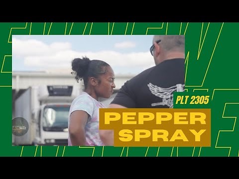 Platoon 2305 Face the Heat: OC Pepper Spray Training Unveiled