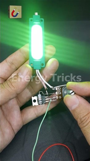 DIY 12V LED Dimmer Circuit Using IRFZ44N MOSFET and 10K Potentiometer #shorts