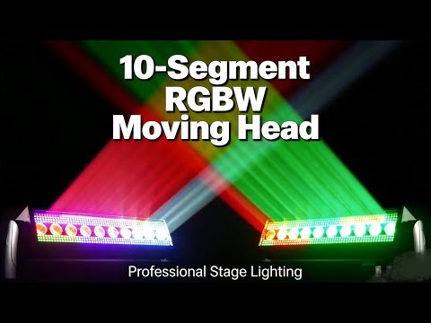 10-Segment RGBW Moving Head | Powerful Strobe & Beam Effects Demo