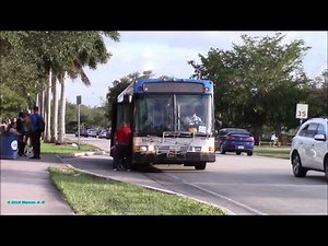Miami Dade Transit bus 9979 finishing a whole days work on the 73