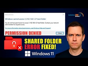 How To Fix Cannot Access Shared Folder Error in Windows 11 | Network Sharing in Windows 11