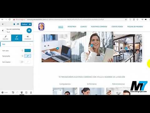 Edicion de Pagina Web en Wordpress Tema Colibri