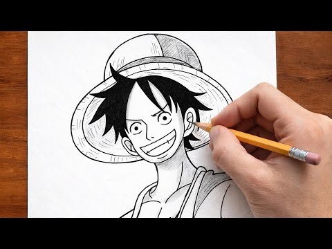Drawing Luffy from One Piece | Beginner to Pro Pencil Sketch Guide ✏️