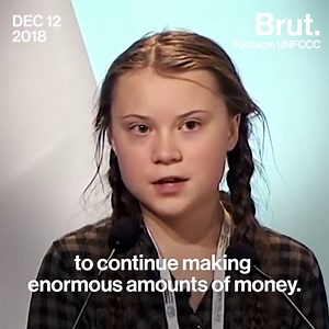 10M views · 20K reactions | "You are not mature enough" Here is the powerful speech 15-year-old activist Greta Thunberg gave at the COP24. | Brut nature | Facebook