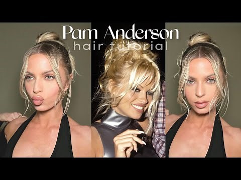 PAM ANDERSON 90’S UPDO HAIR TUTORIAL**