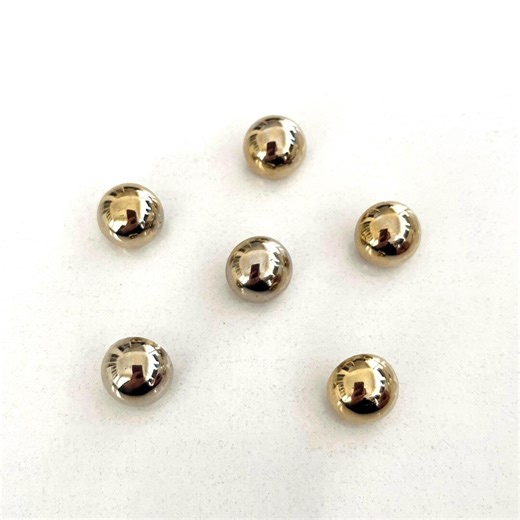 Vintage Metal Dome Buttons: 6 Pcs - Etsy