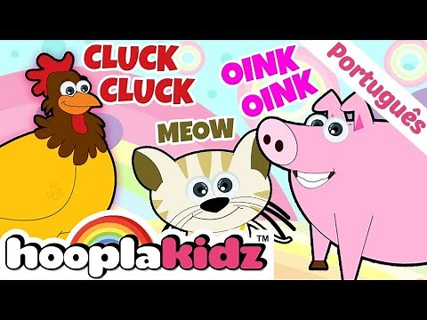 Sounds of Animals | Geräusche von Tiere| Kinderreime für Kinder HooplaKidz Deutsch