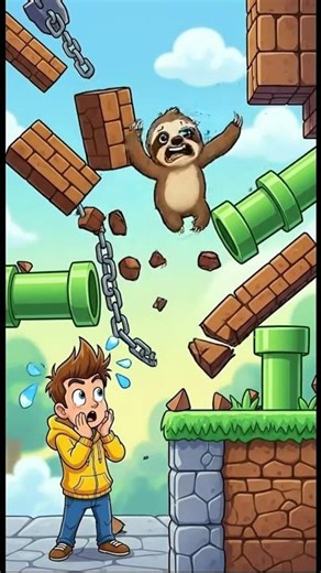 Brainy Boy Shows Sloth a Mario Shortcut… He Breaks It 💥