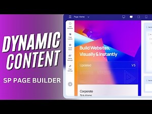 Sp Page Builder: Dynamic content.