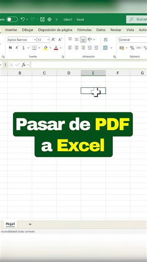 🔥Pasa tu PDF a EXCELen 3 Segundos 😱 #Excel #Ofimatica #microsoftexcel #productividad | Tips Productivos