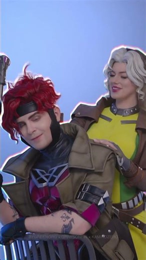 Gambit and Rogue cosplay #cosplay #marvel #marvelrivals