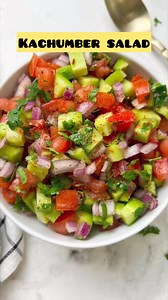 3.7K views · 11 reactions | Looking for a delicious salad recipe that gets ready in just a few mins? We have got you covered with this kachumber salad recipe. It is easy, quick, delicious and loved by all! #KachumberSalad #indiansalad #saladrecipe #easysalad | Indian veggie delight | Facebook