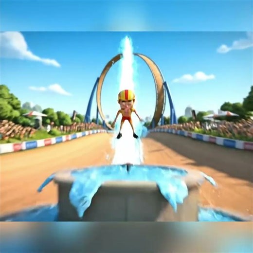 Cyclist take off flight 🚨 #youtubeshorts #3danimation #3dfunny #animatedcartoon