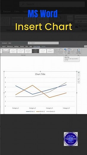 MS Word లో Insert Chart | 1 Minute Shortcut Trick | Tech Talks with Raju
