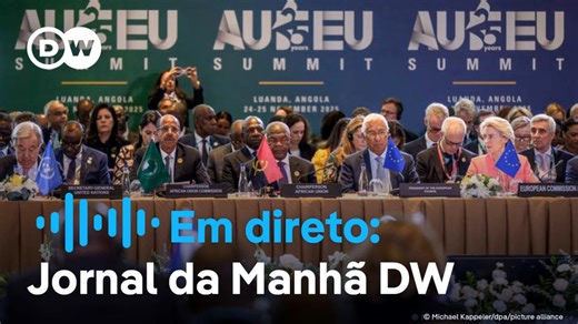 Bom dia! Em destaque no Jornal da Manhã desta quarta-feira: - ONG angolanas acusam União Europeia de priorizar interesses económicos em vez dos direitos humanos e democracia na cimeira de Luanda. - Três anos após assalto ao quartel das Forças Armadas em São Tomé, familiares de quatro civis mortos ainda aguardam por justiça. - Ministros dos Negócios Estrangeiros da UE reúnem-se hoje para discutir o plano de paz para a Ucrânia. Fique connosco! #diretoDW | DW Português para África