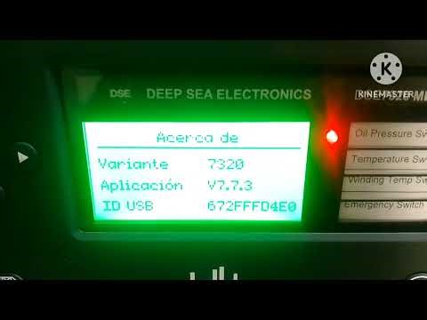 DSE 7320 Module not showing Manual configuration on module panel Editor, & Change language Reset