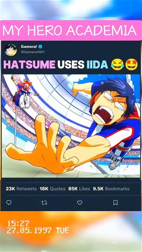 HATSUME uses IIDA 😂🤩 | #myheroacademia #edit #mha #amv #anime
