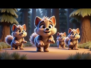 Dancing with the Wolfs 🐺🎶 | Fun Winter Dance Song for Preschoolers🌲