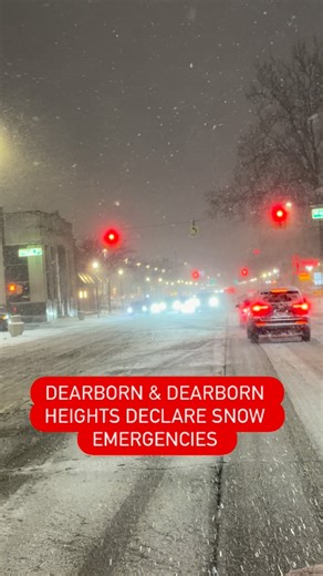 TCD News on Instagram: "🚨 SNOW EMERGENCY DECLARED 🚨 Snow emergencies are in effect in Dearborn and Dearborn Heights as public works crews prepare for overnight snow removal operations. Dearborn The City of Dearborn declared a snow emergency beginning at 7 p.m. Wednesday, Jan. 14. Emergency sirens are scheduled to sound at 7 p.m. and again at 9 p.m. to alert residents to remove vehicles from residential streets. All vehicles must be removed from city streets to allow crews to begin snow removal
