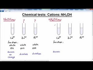 GCSE CHEMISTRY - CHEMICAL TESTS - LESSON 3 - test for cations - ammonia solution