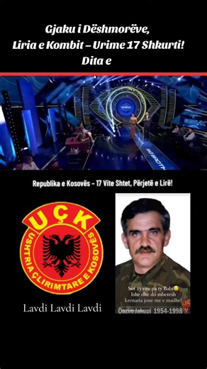 Leonora Jakupi dhe uniforma e babait Qazim Jakupi Qazim Jakupi (1954 – 1998) Përshkrimin: “Baba i Leonora Jakupit, ushtarak në radhët e Komandës së Kolonel Ahmet Krasniqit.” Fjalën nderuese: “Lavdi veprës dhe kontributit të tij” Shënimin: ADM FARK Një sfond respektues: ngjyrë e errët, flamuri i FARK ose simbolikë kombëtare, Lavdi heroit.#kosova #leonorajakupi #bigbrotherkosova #fyp 🇽🇰 Republika e Kosovës – 17 Vite Shtet, Përjetë e Lirë!🇦🇱