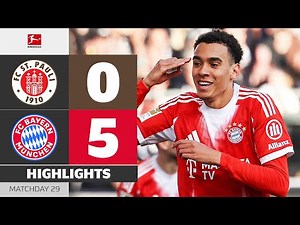 5 Goals! Huge Away Win In Hamburg! | ST. PAULI - FC BAYERN | Highlights | MD 29 – Bundesliga