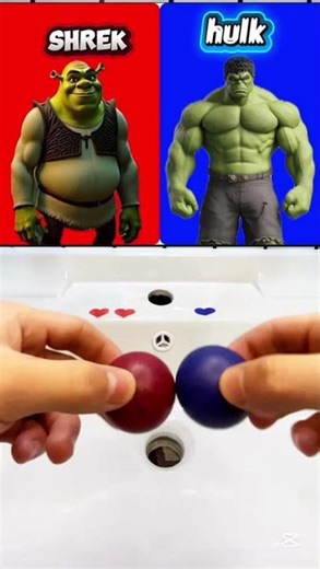 🟢 Shrek 🔴 vs 💪 Hulk 🔵 – Who Is Stronger?